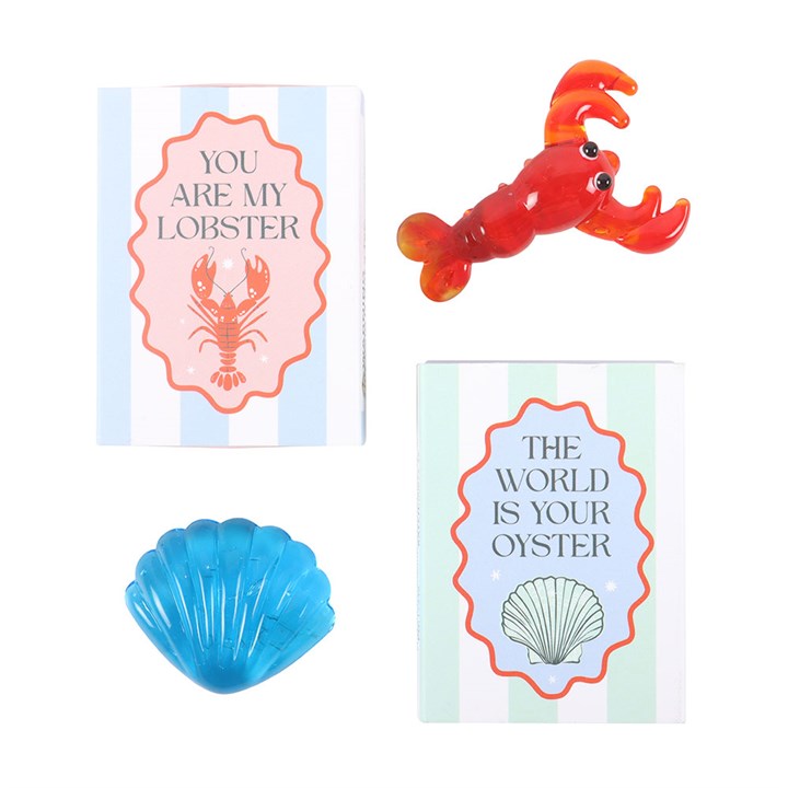 Set of 24 High Tide Nautical Glass Token Gifts in Display