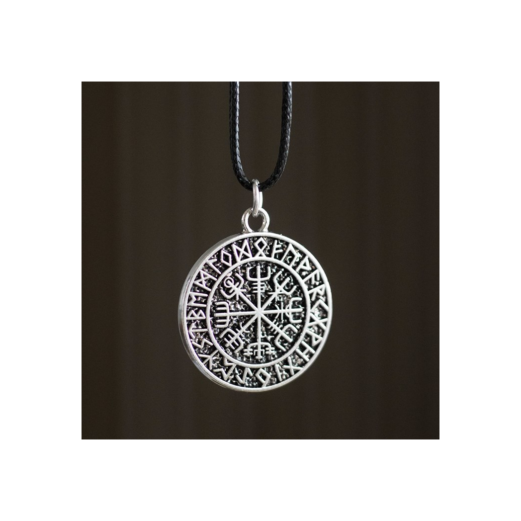 Vegvisir Viking Compass Viking Cord Necklace