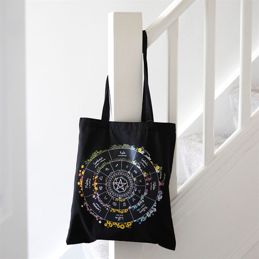 Wheel of the Year Polycotton Tote Bag
