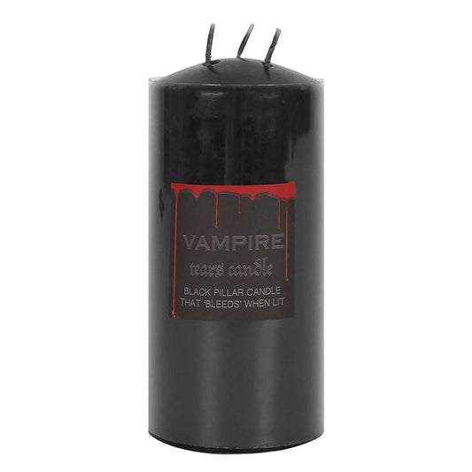 Vampire Tears Pillar Candle, 15cm | Red Dripping Gothic Candle