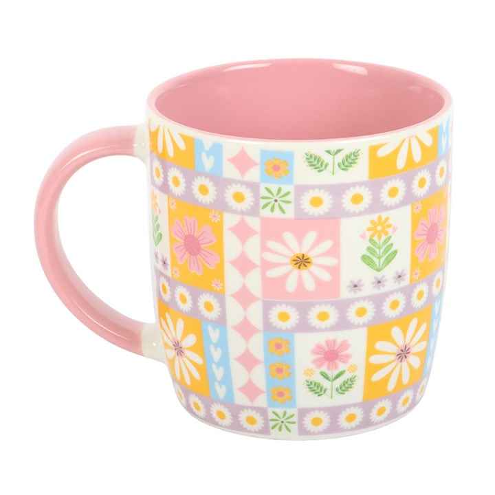 Floral Patchwork Print Mug