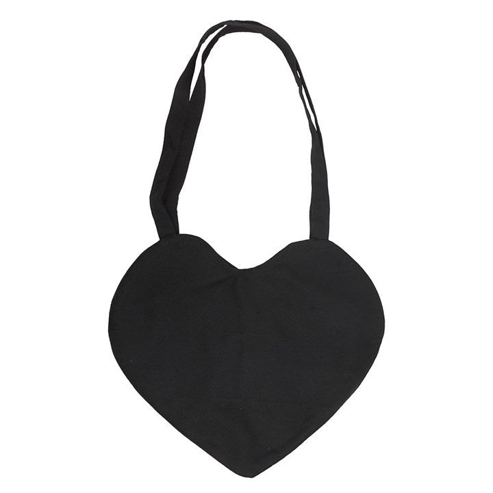Spiderweb Heart Satin Tote Bag