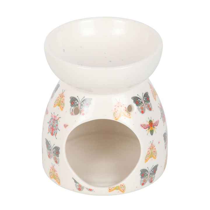 Floral Bug Print Oil Burner and Wax Warmer
