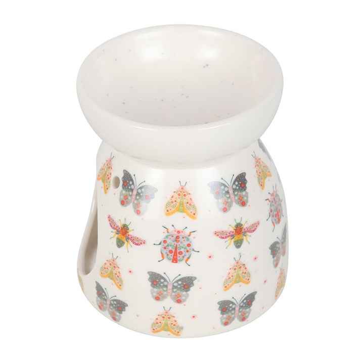 Floral Bug Print Oil Burner and Wax Warmer