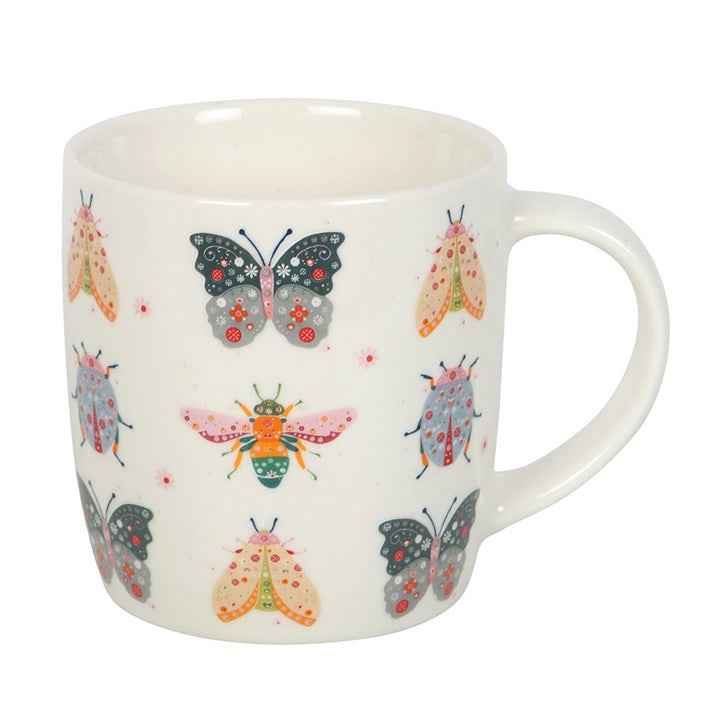 Floral Bug Print Mug