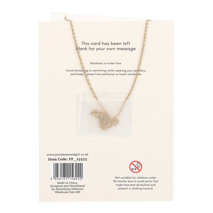 Blue Aura Mushroom Necklace Greeting Card