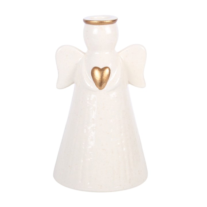 Heart Angel Taper Candle Holder