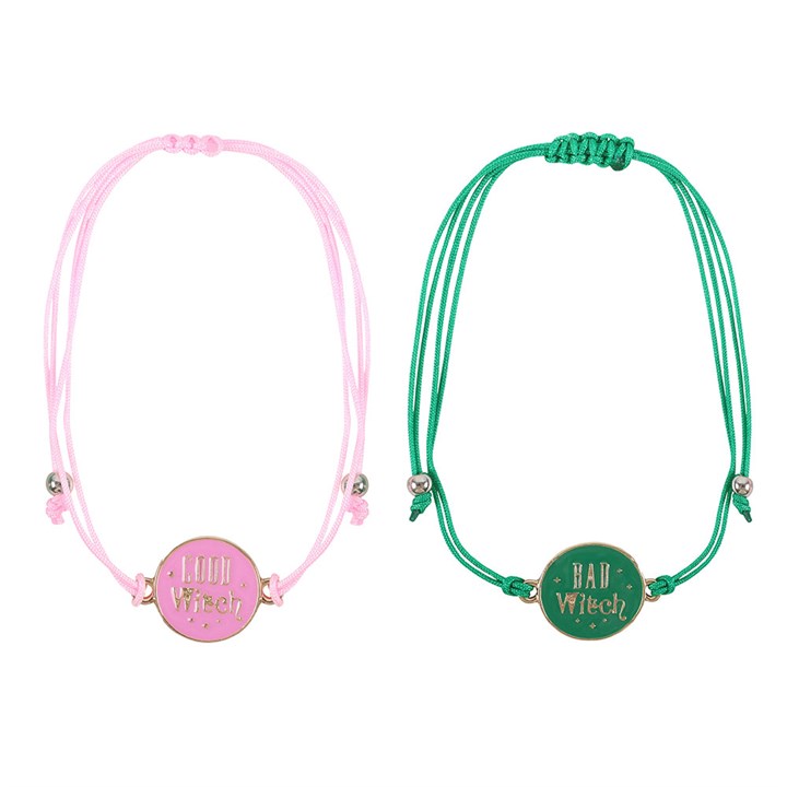 Set of 2 Good Witch and Bad Witch Bracelets