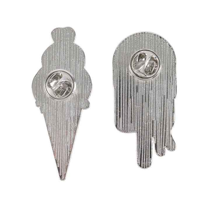 Freaking Melting Ice Cream Enamel Pin Badges