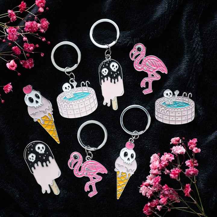 Freaking Melting Ice Cream Enamel Pin Badges