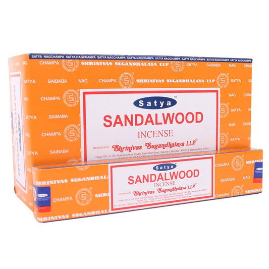 Set of 12 Sandalwood Incense by Satya (12/50)