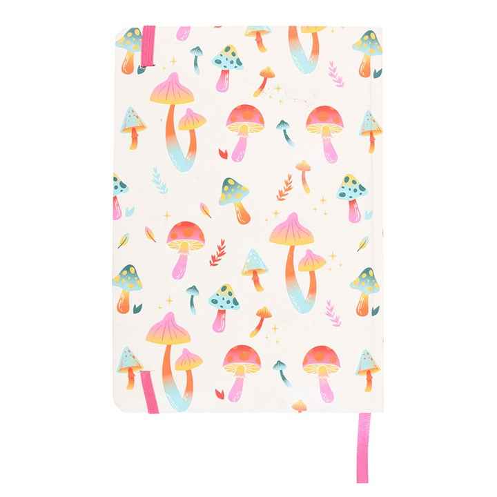 Funky Fungi Mushroom Print A5 Notebook