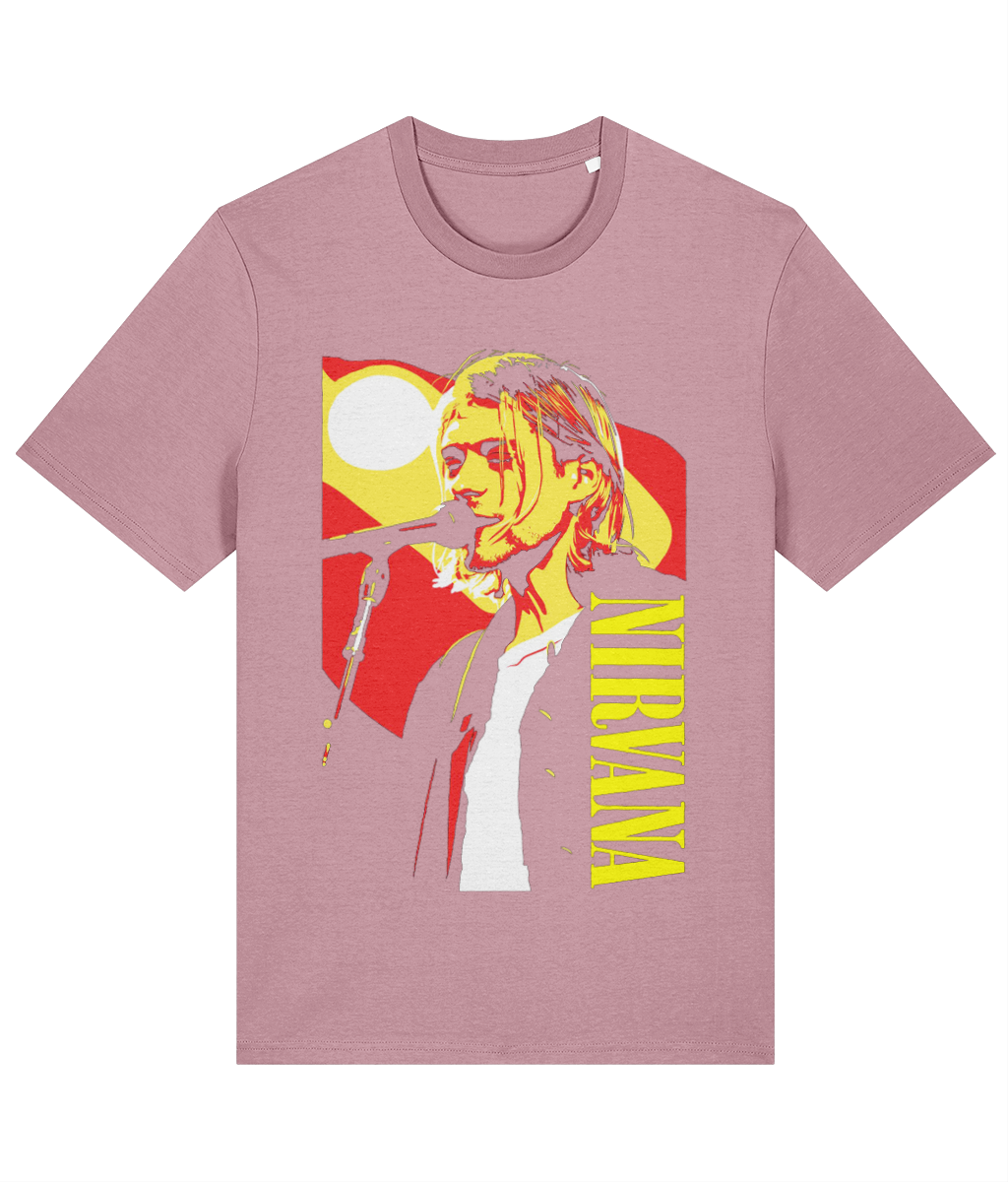 Nirvana Kurt Cobain Graphic T-Shirt | 100% Organic Cotton Band Tee