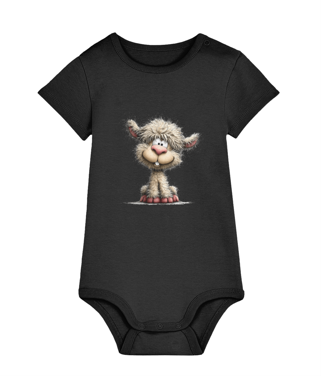 Whimsical Farm Animal Baby Grow | Unisex Newborn Bodysuit - Albie the Alpaca