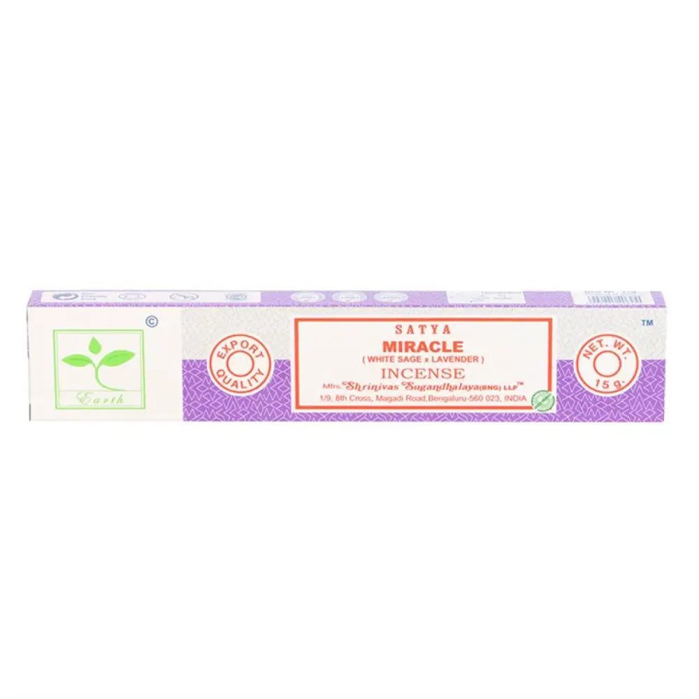 Set of 6 Earth Satya Miracle Incense (12/50)