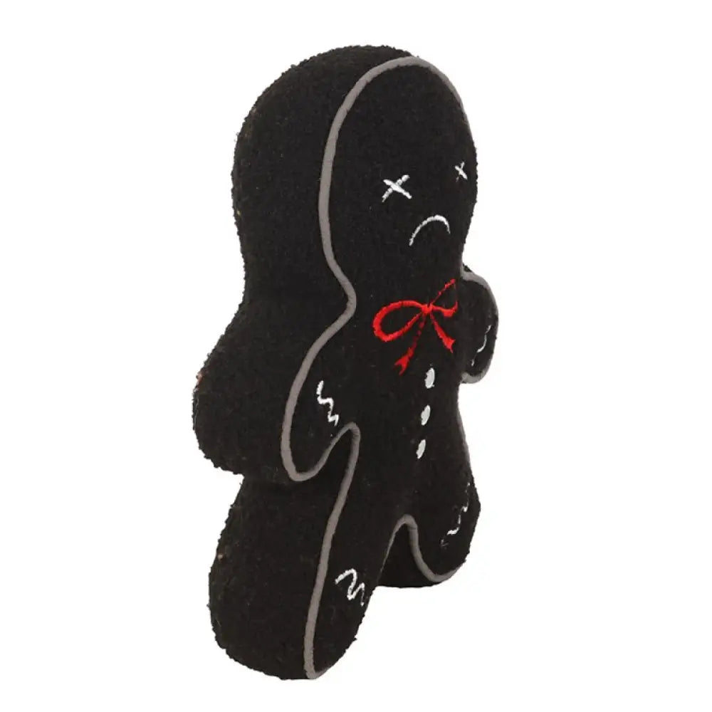 Spooky Gingerbread Man Boucle Cushion