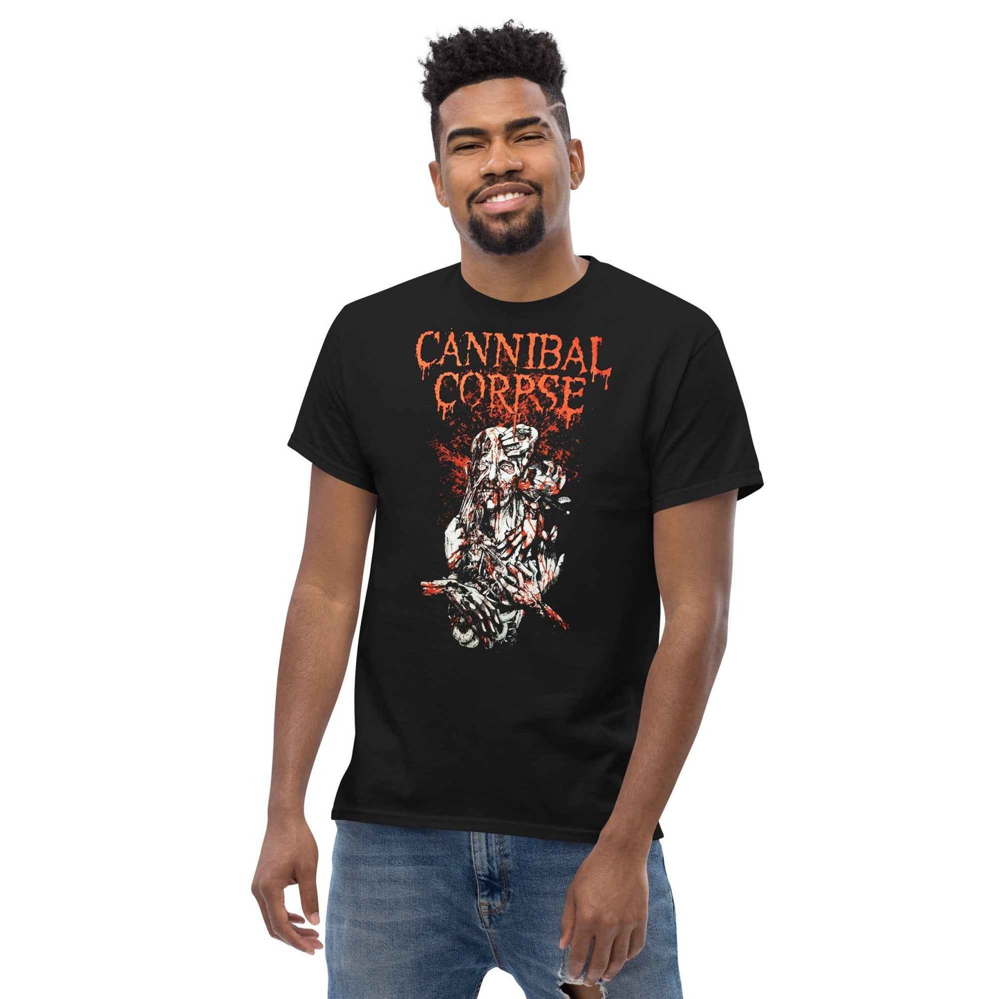Cannibal Corpse Front Print T-Shirt – Unisex Death Metal Graphic Cotton Tee