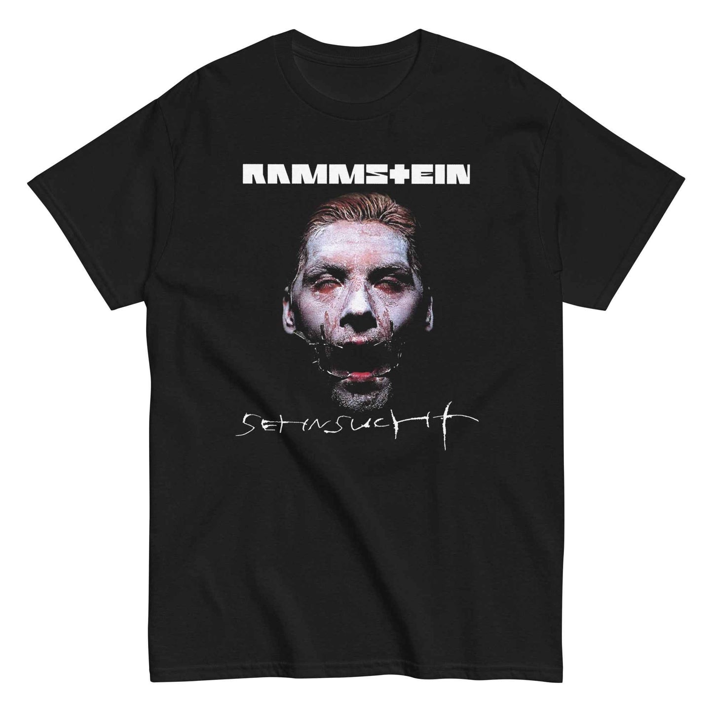 Rammstein Front Print T-Shirt – Unisex Industrial Metal Graphic Cotton Tee