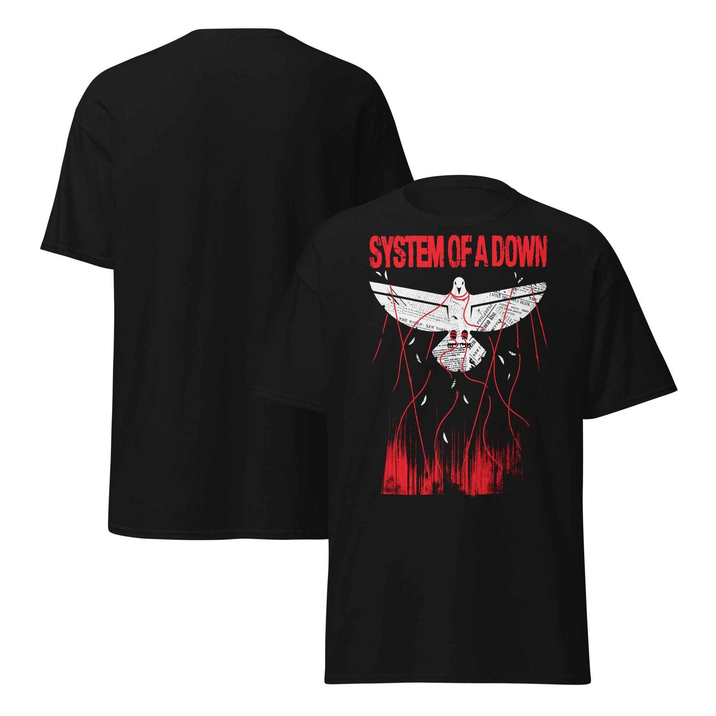 System Of A Down Front Print T-Shirt – Unisex Alternative Metal Graphic Cotton Tee