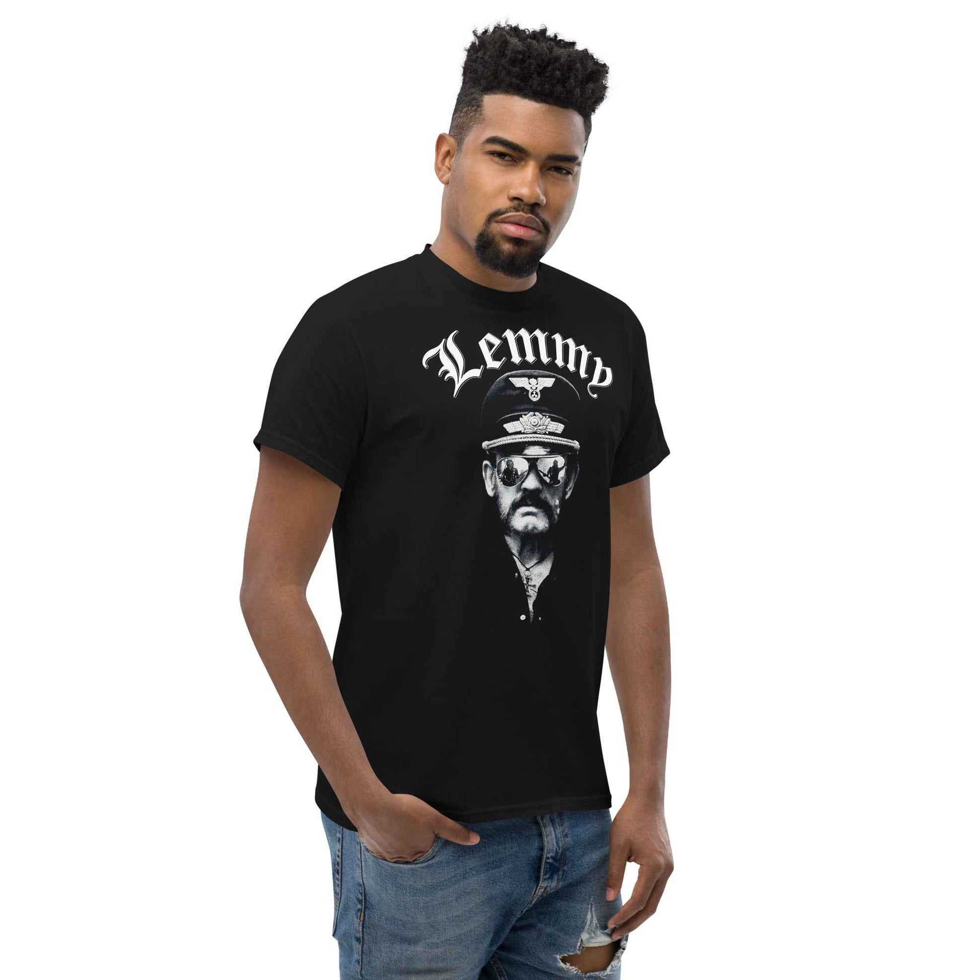 Lemmy Motörhead Front Print T-Shirt – Unisex Rock Legend Graphic Cotton Tee