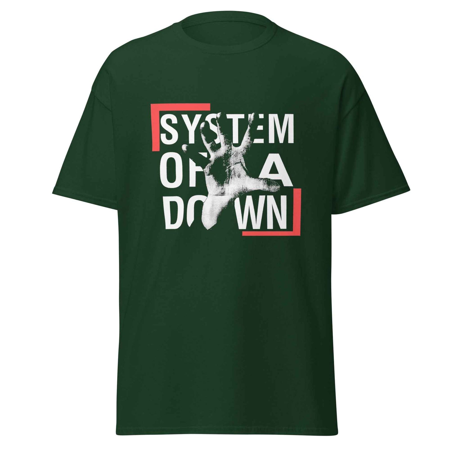 System Of A Down Graphic T-Shirt – Alternative Metal SOAD Hand Print Unisex Cotton Tee