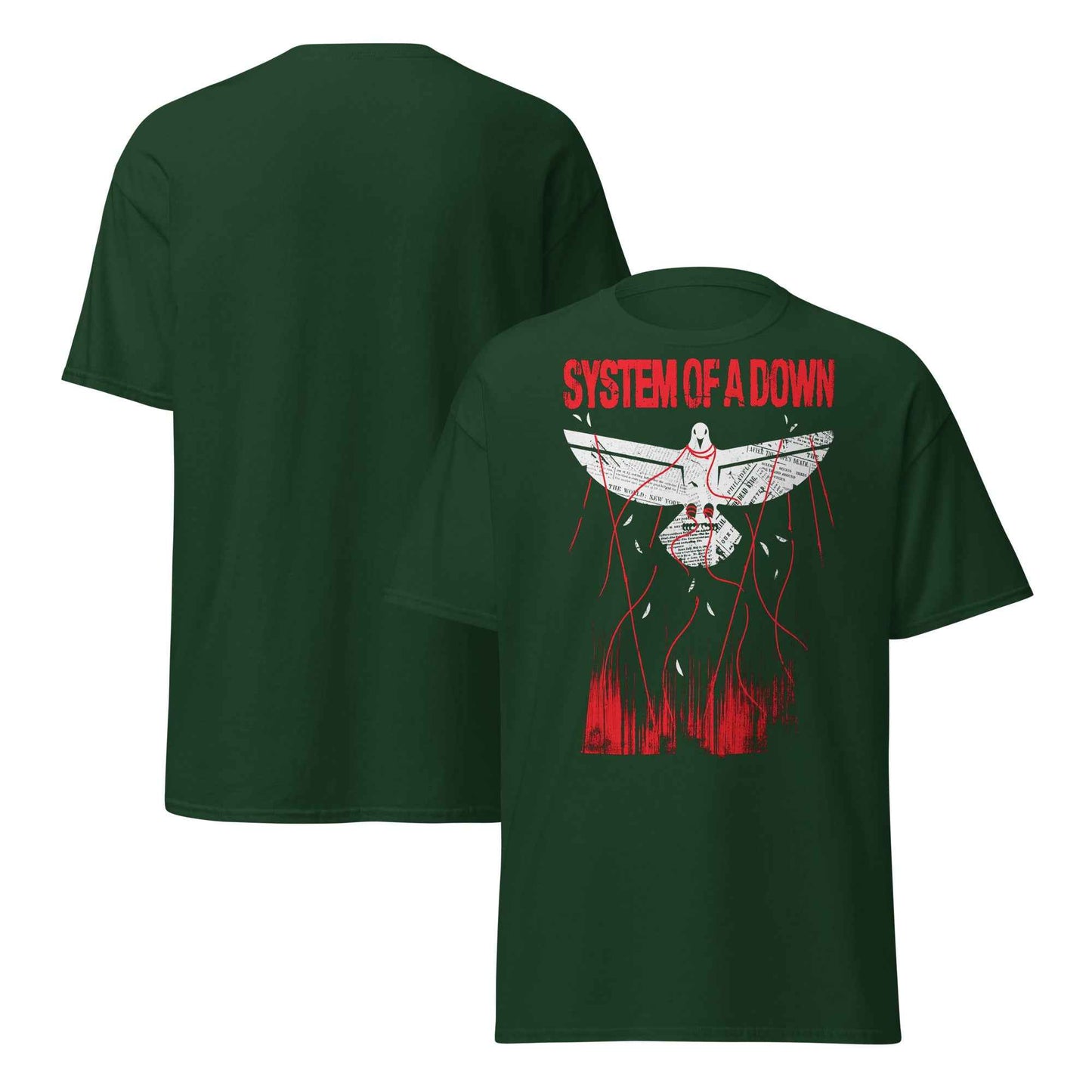 System Of A Down Front Print T-Shirt – Unisex Alternative Metal Graphic Cotton Tee