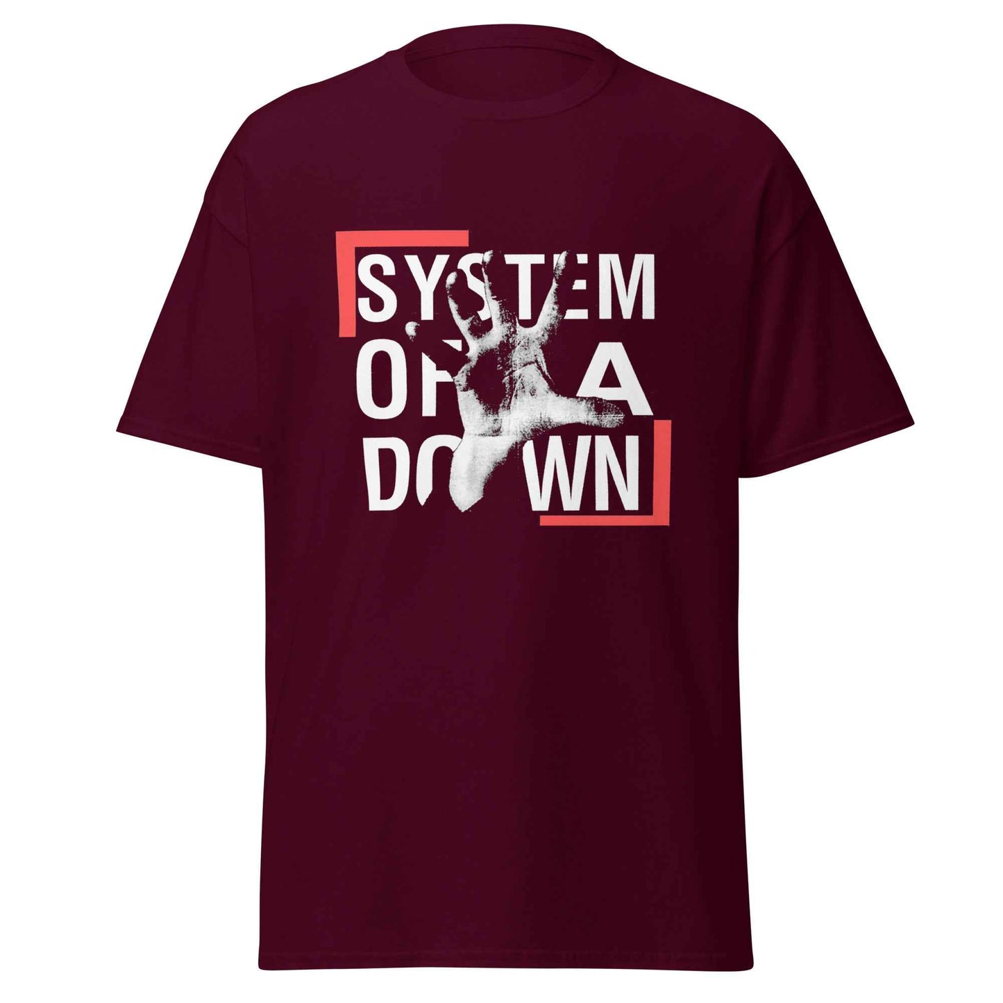 System Of A Down Graphic T-Shirt – Alternative Metal SOAD Hand Print Unisex Cotton Tee