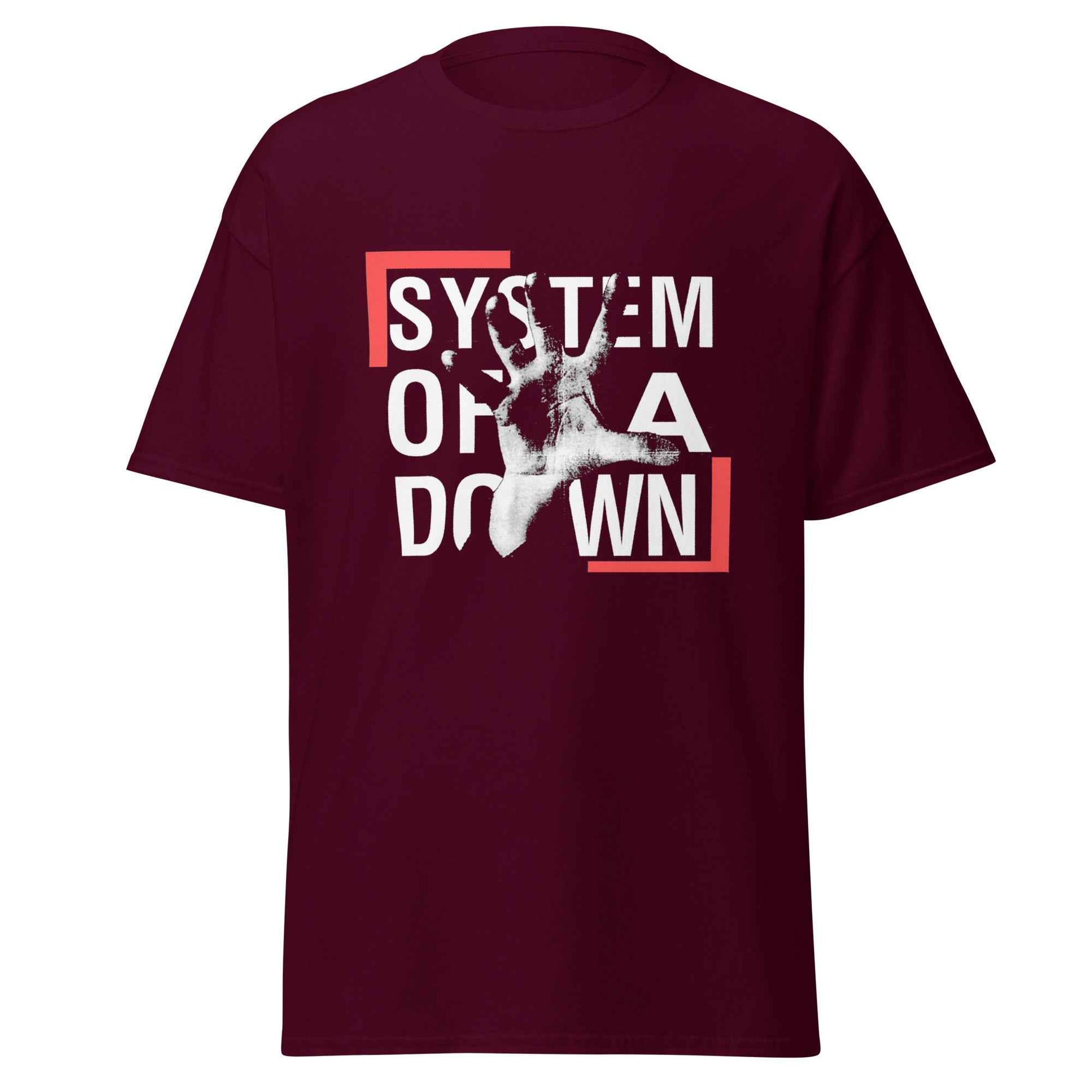 System Of A Down Graphic T-Shirt – Alternative Metal SOAD Hand Print Unisex Cotton Tee