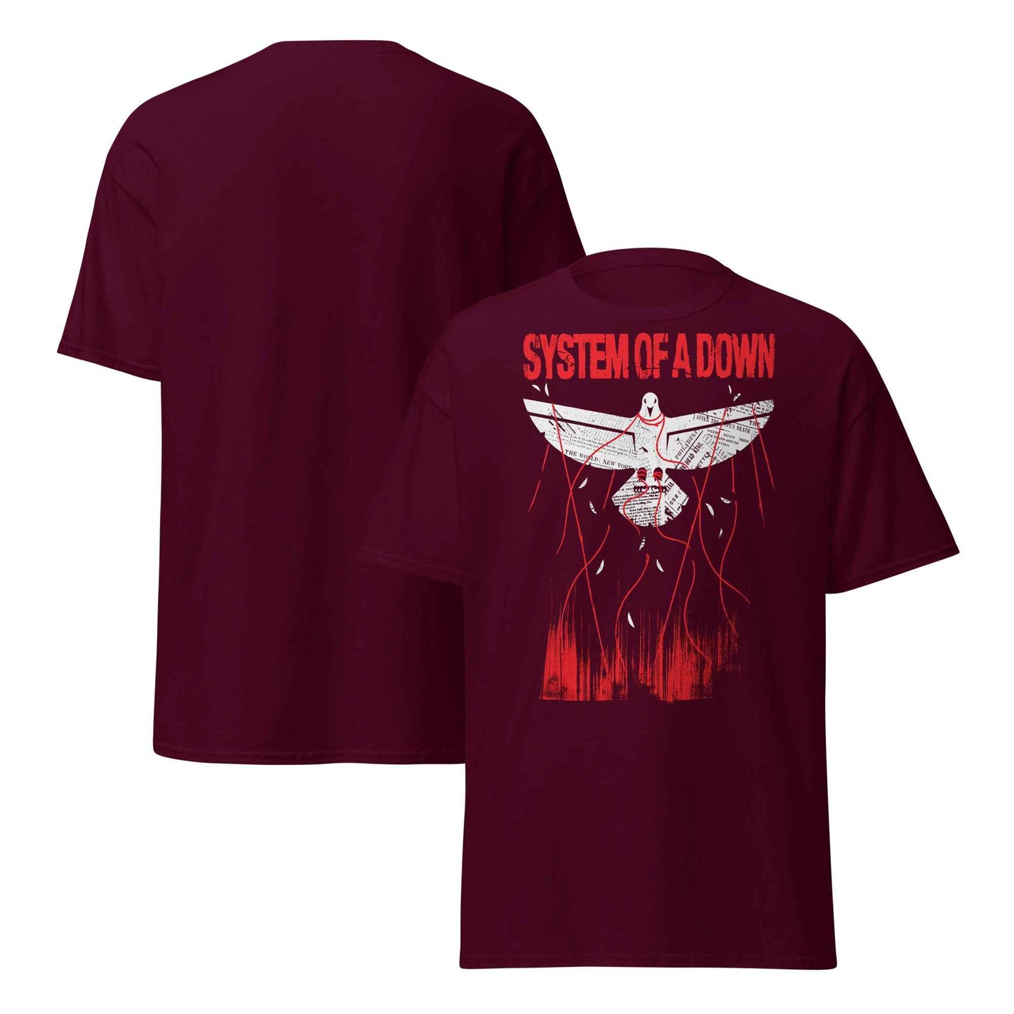 System Of A Down Front Print T-Shirt – Unisex Alternative Metal Graphic Cotton Tee