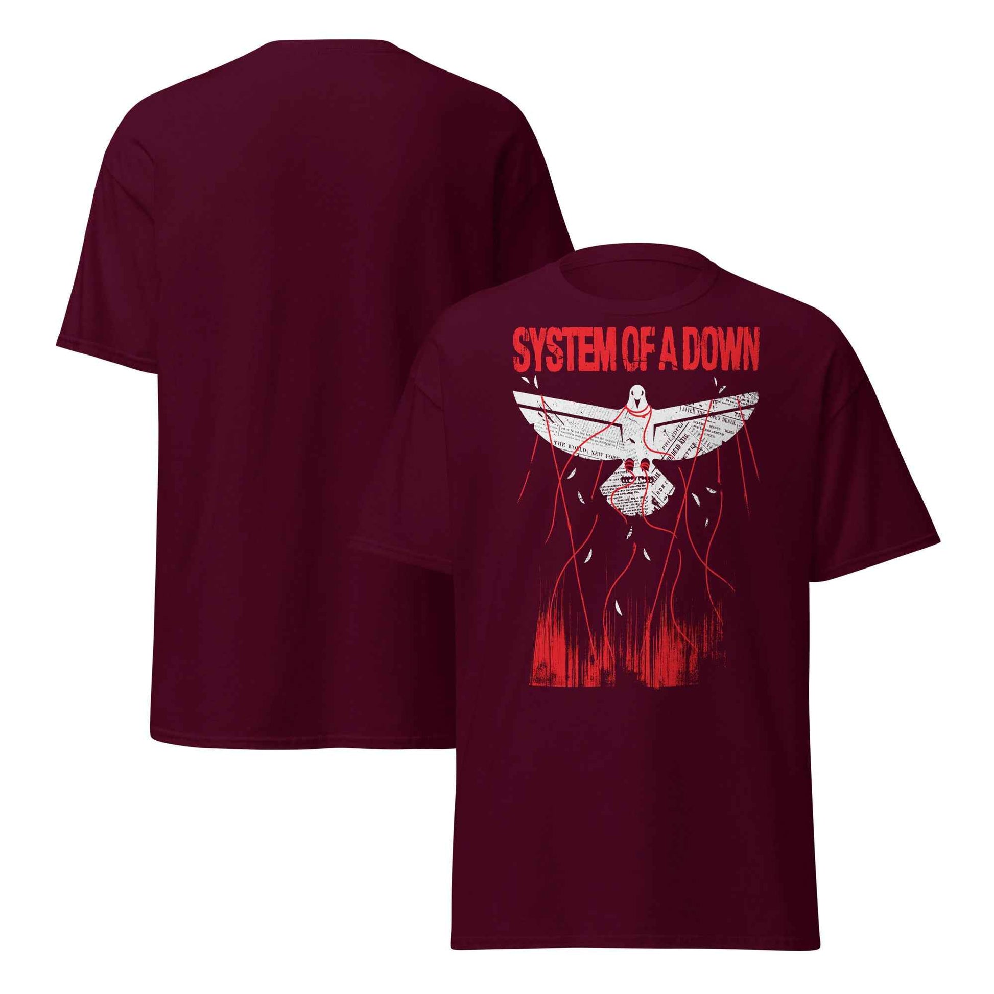 System Of A Down Front Print T-Shirt – Unisex Alternative Metal Graphic Cotton Tee