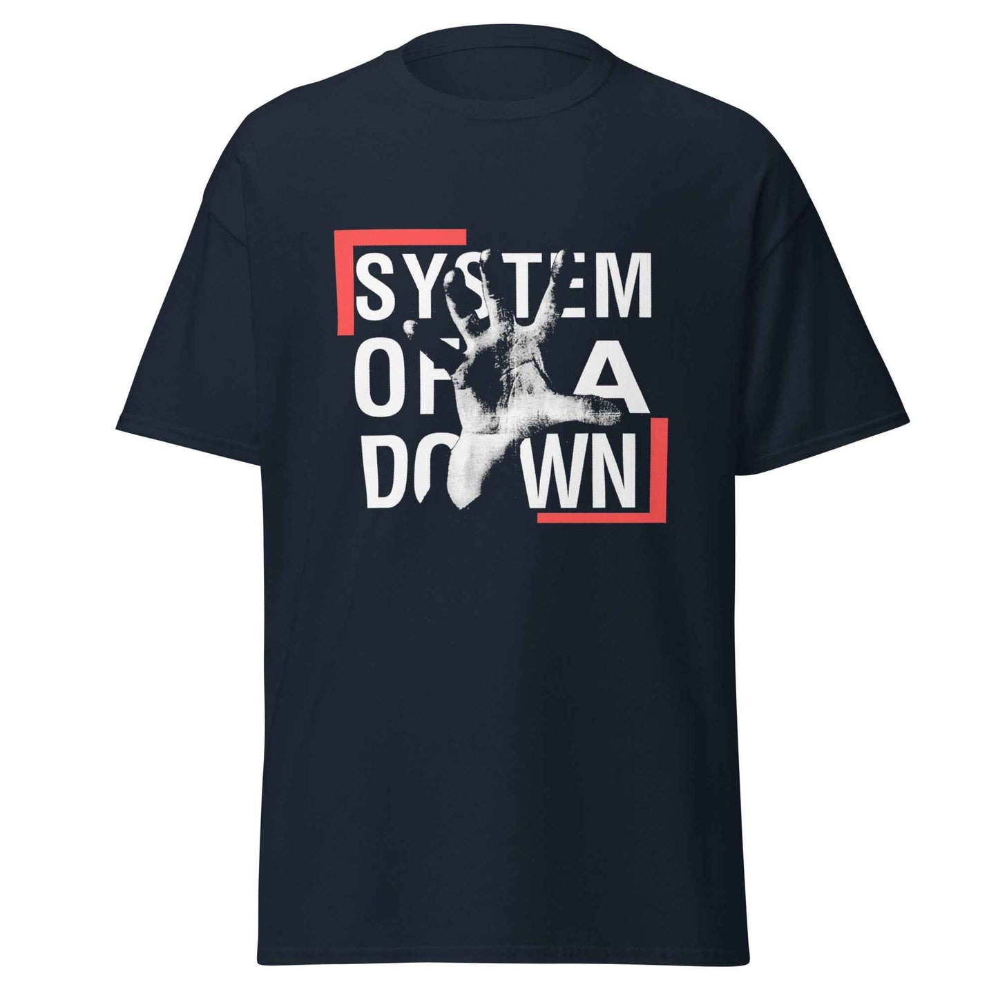 System Of A Down Graphic T-Shirt – Alternative Metal SOAD Hand Print Unisex Cotton Tee