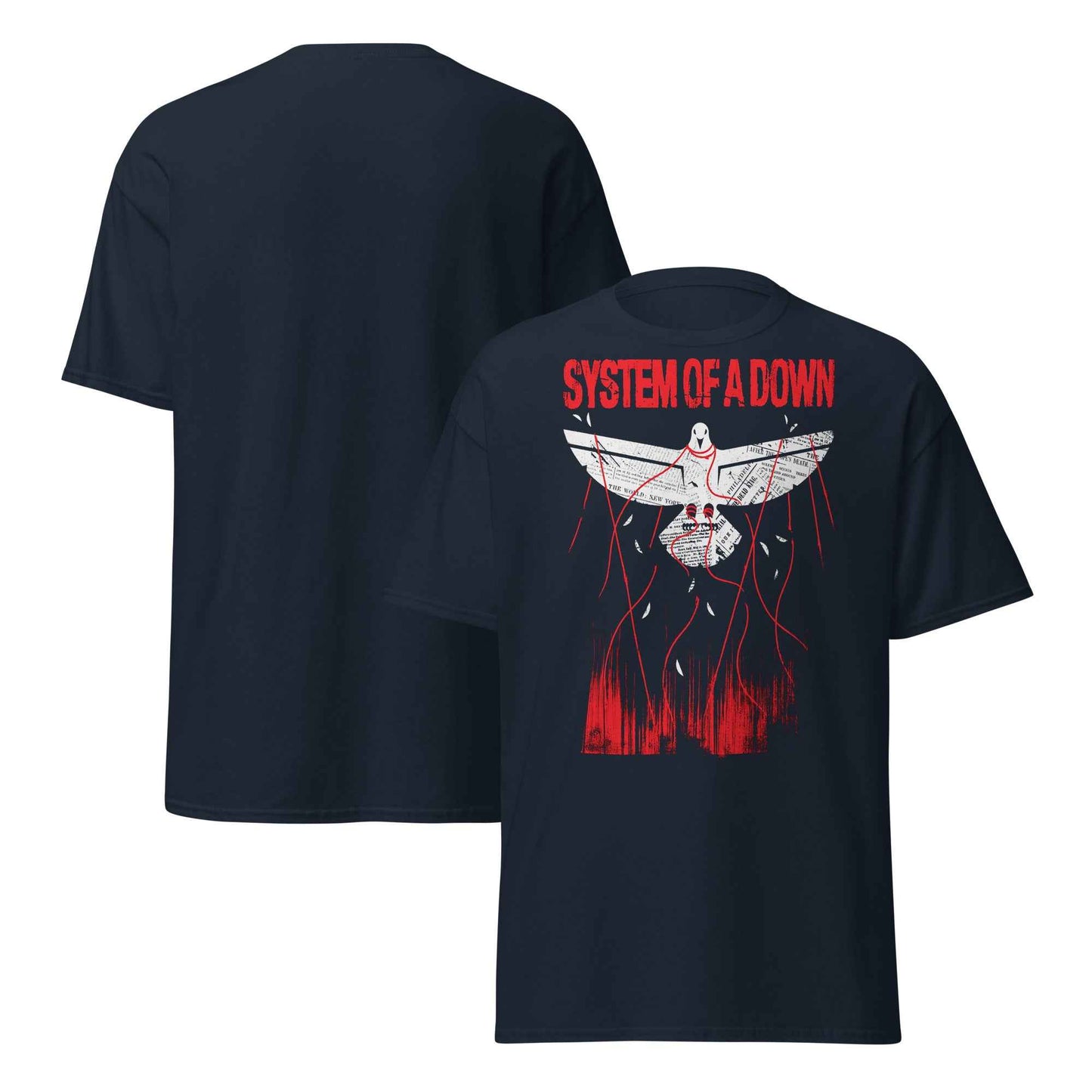 System Of A Down Front Print T-Shirt – Unisex Alternative Metal Graphic Cotton Tee