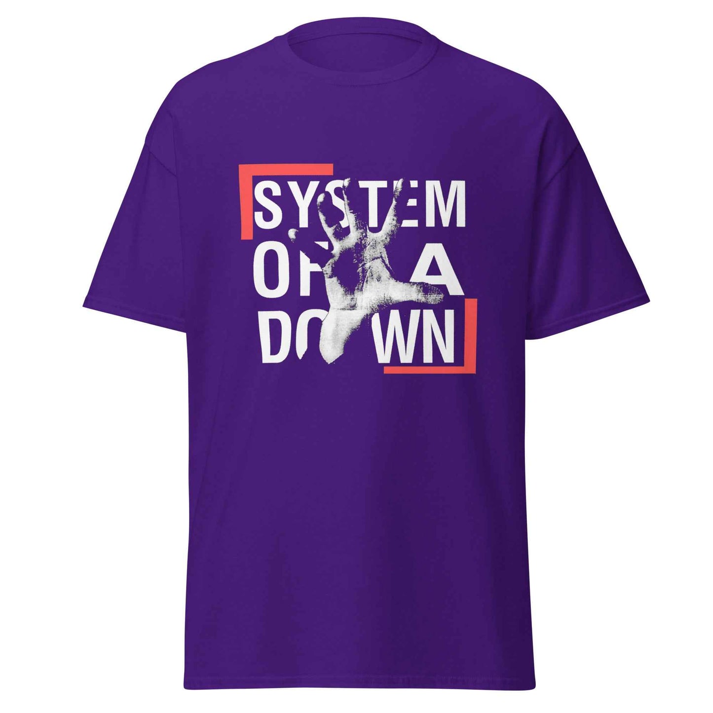 System Of A Down Graphic T-Shirt – Alternative Metal SOAD Hand Print Unisex Cotton Tee