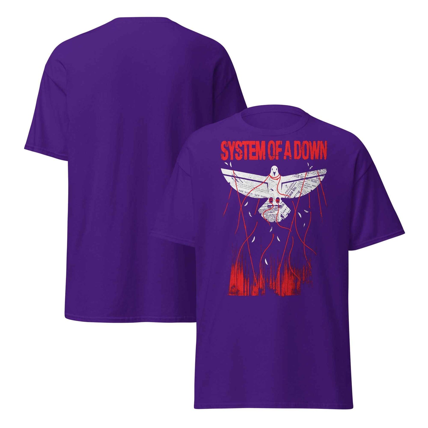 System Of A Down Front Print T-Shirt – Unisex Alternative Metal Graphic Cotton Tee